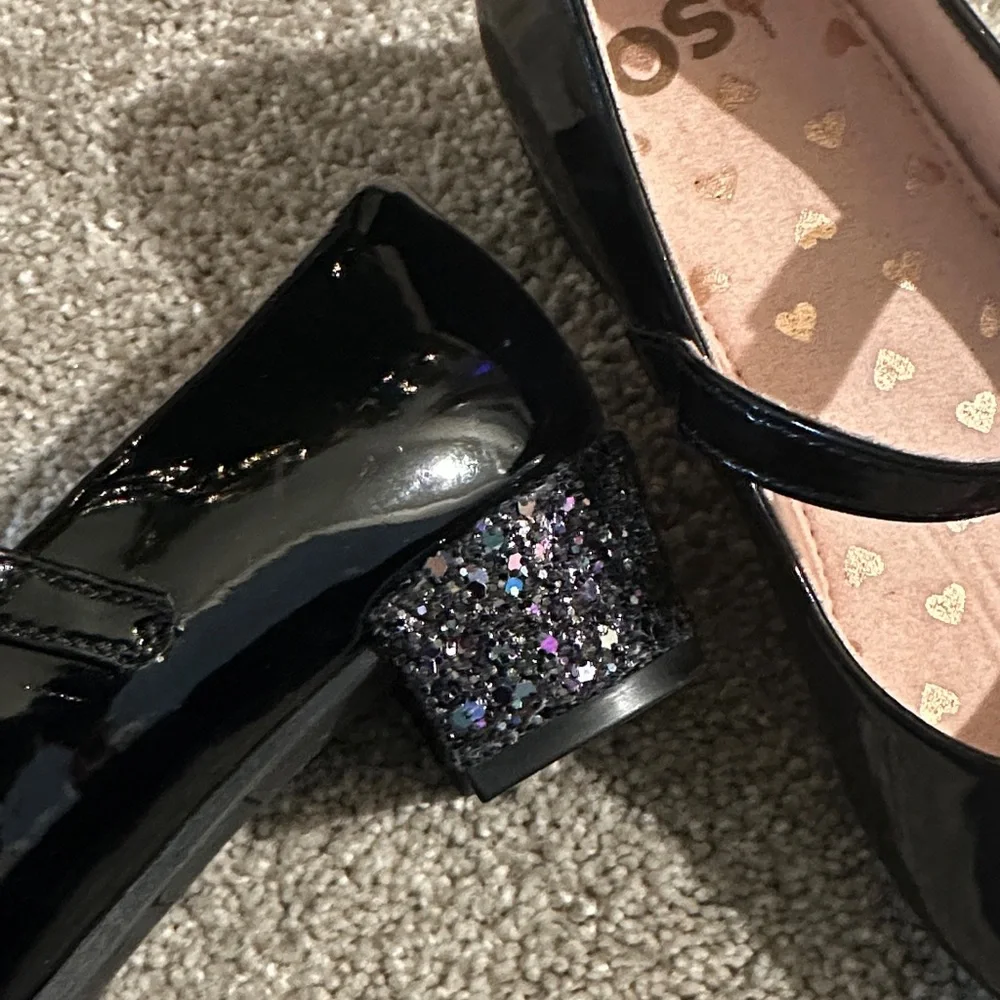 Girls Black Patent Leather Mary Jane Shoes